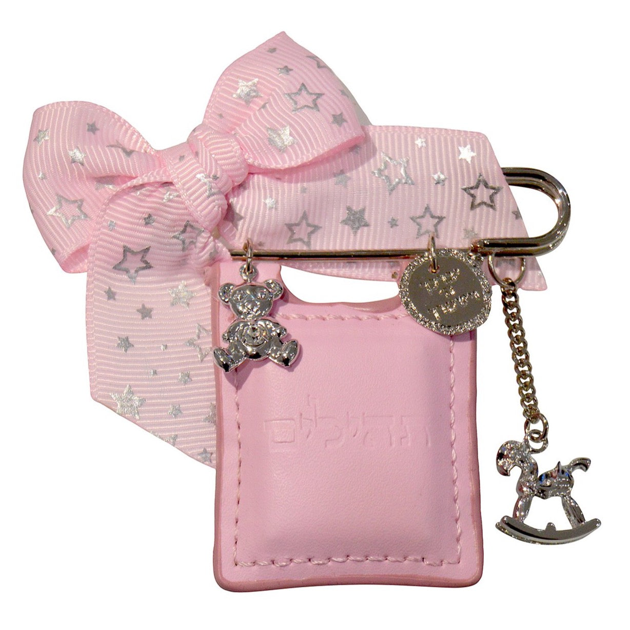 Pink Leather Tehilim Pin