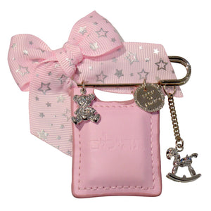 Pink Leather Tehilim Pin